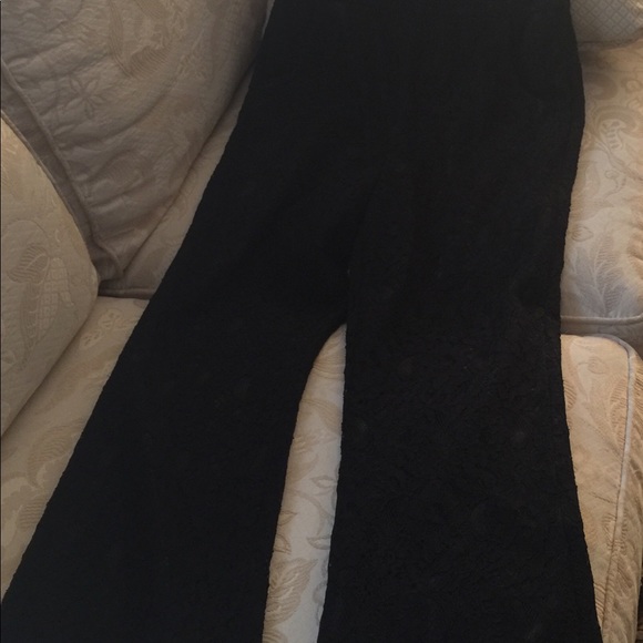 Spiegel One shoulder black lace jumpsuit - Picture 2 of 6